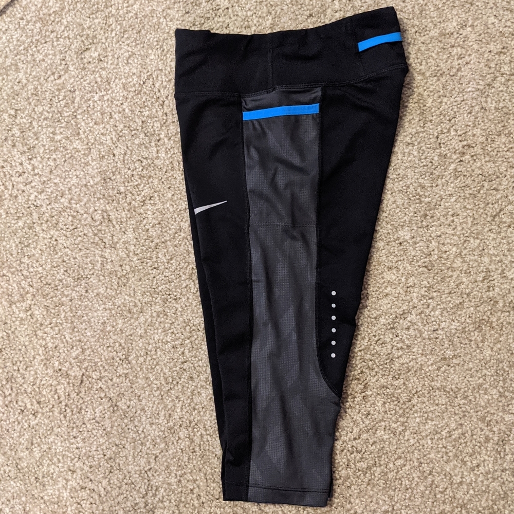 Nike Capri Powerlifting Leggings Black 3-Pocket S